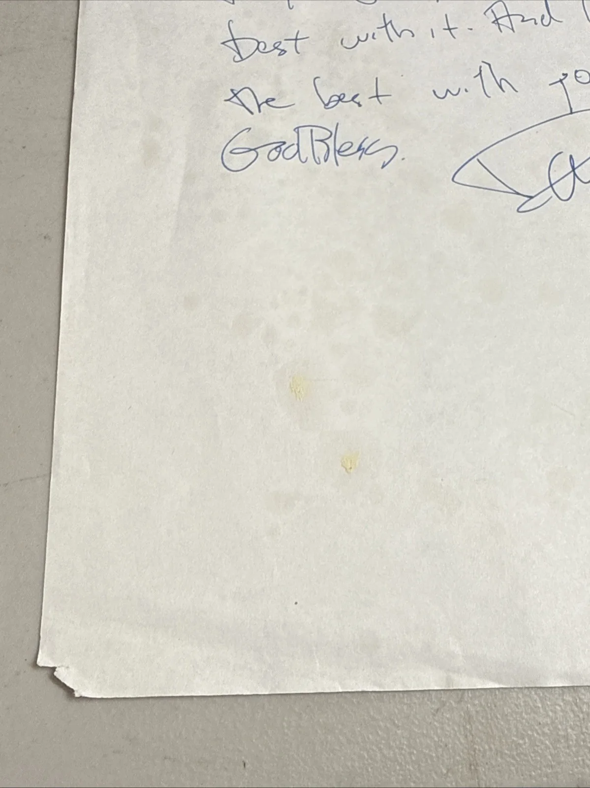 David Morse Signed Handwritten Letter Autograph Actor Personal Note, image 5