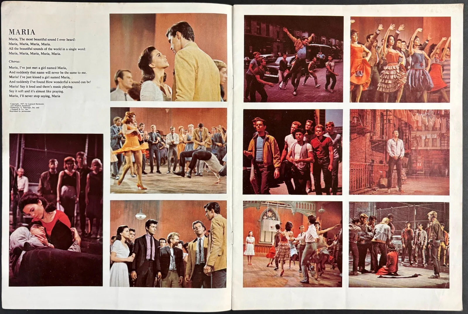 West Side Story ORIGINAL Film Brochure Natalie Wood Rita Moreno Russ Tamblyn '61, изображение 2
