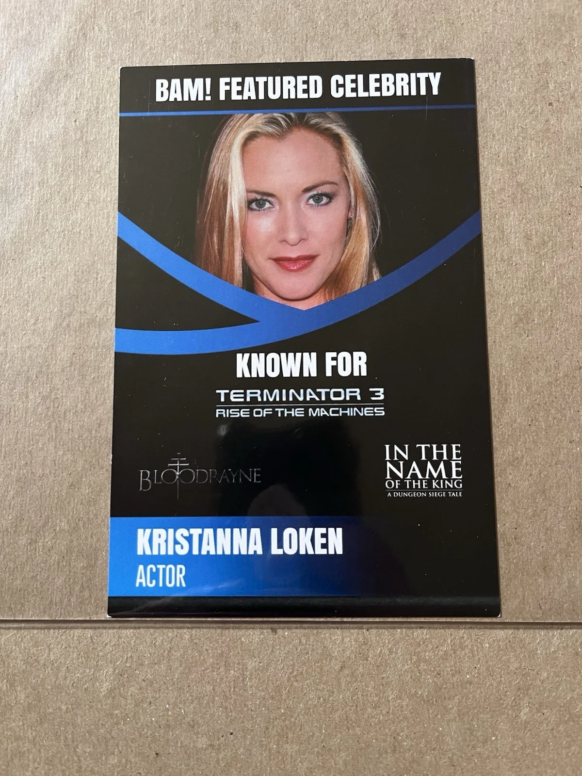 KRISTANA LOKEN — KRISTANA LOKEN Bam Box BAS Autograph Signed 8X10 photo TERMINATOR 3, изображение 4