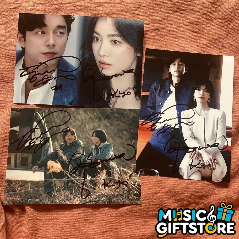Tantara Gong Yoo Song Hye Kyo Autographed Signed Photo K-POP 4*6 2026 #MUGS, изображение 2