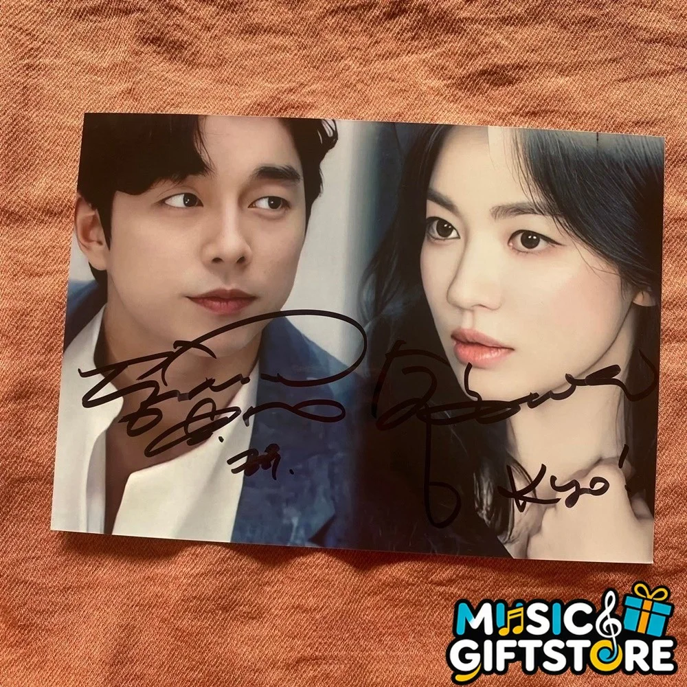 Tantara Gong Yoo Song Hye Kyo Autographed Signed Photo K-POP 4*6 2026 #MUGS, изображение 4