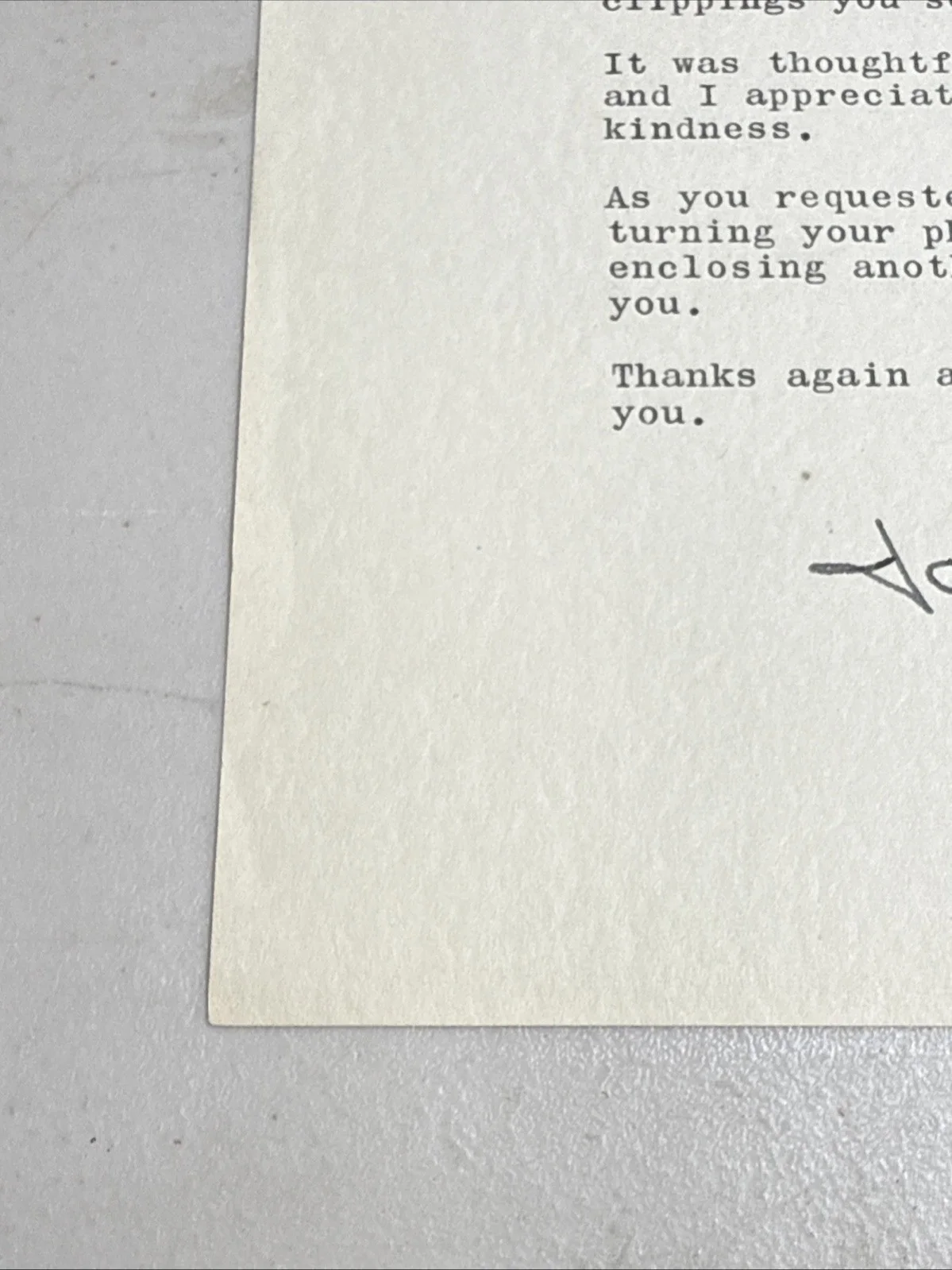 Jack Palance — Jack Palance Signed Letter 1957 Autograph Vintage Hollywood Actor Note, image 5