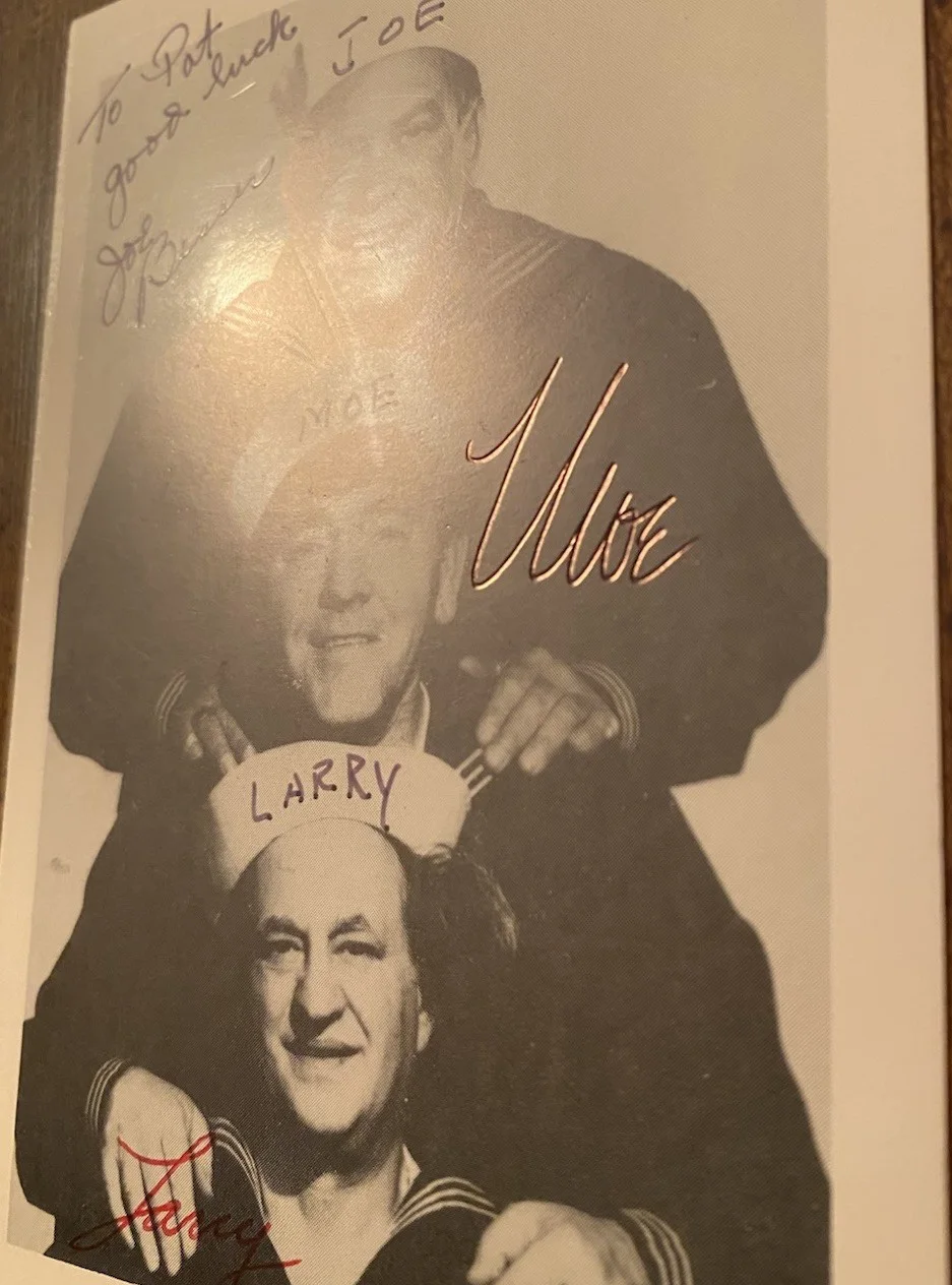 Moe Howard, Larry Fine, Joe Besser — The Three Stooges Signed Autographed Photo w COA Moe Howard Larry Fine Joe RARE, изображение 5