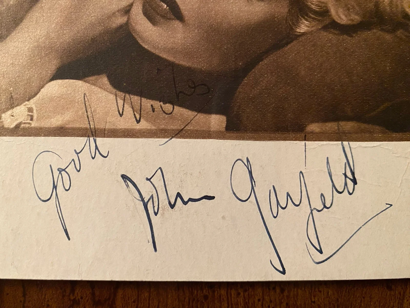 John Garfield — John Garfield Signed Autographed Photo w COA The Postman Always Rings Twice RARE, image 2