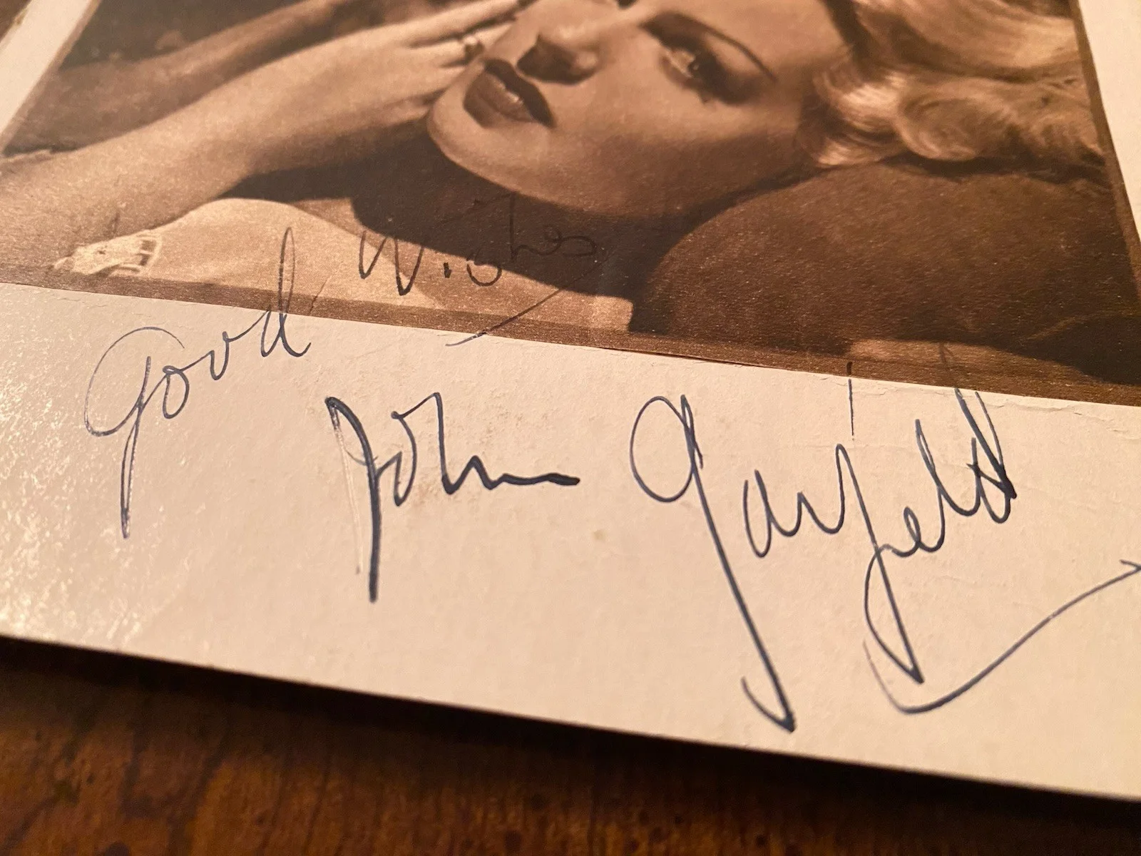 John Garfield — John Garfield Signed Autographed Photo w COA The Postman Always Rings Twice RARE, image 3