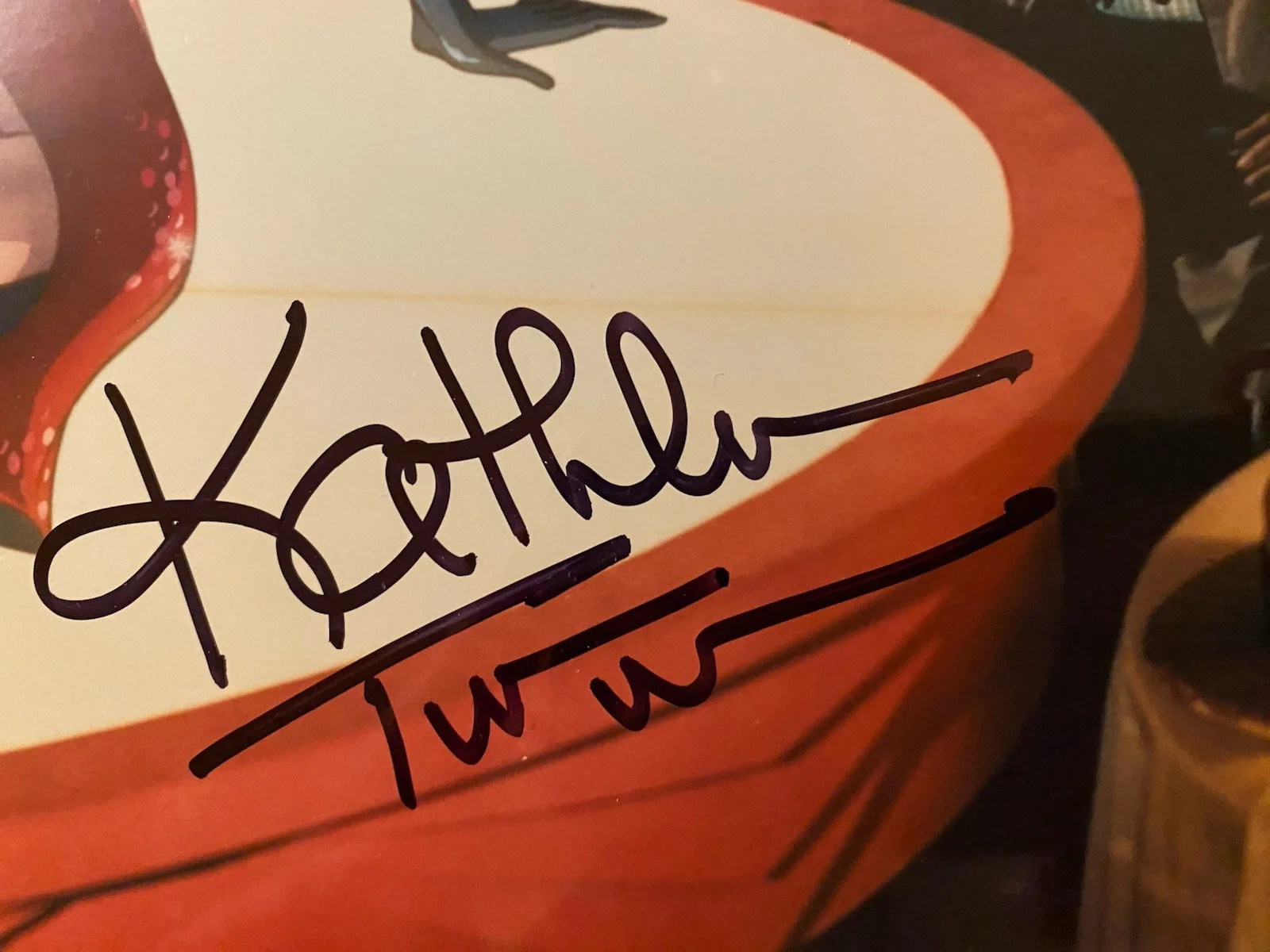 Bob Hoskins, Kathleen Turner — Bob Hoskins Kathleen Turner Signed Autograph Photo Who Framed Roger Rabbit w COA, изображение 2