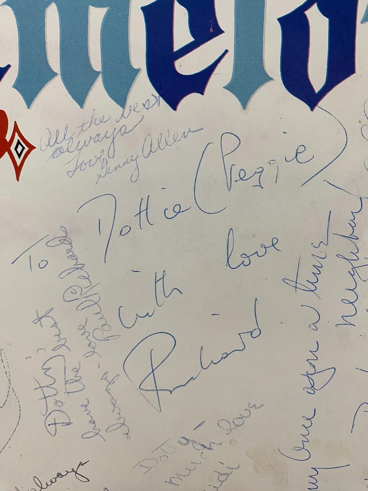 Julie Andrews, Richard Burton, Cast — Very Rare Entire Cast Signed Vintage Camelot Julie Andrews Richard Burton Etc, изображение 3