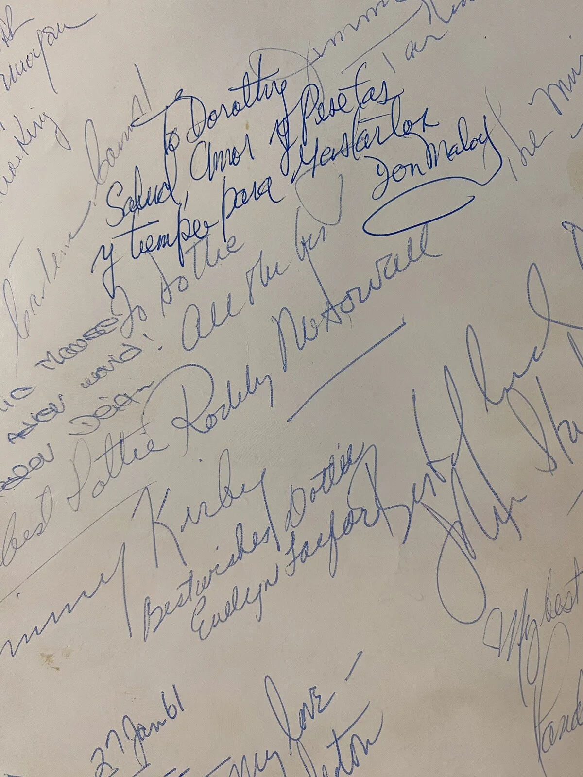 Julie Andrews, Richard Burton, Cast — Very Rare Entire Cast Signed Vintage Camelot Julie Andrews Richard Burton Etc, изображение 5