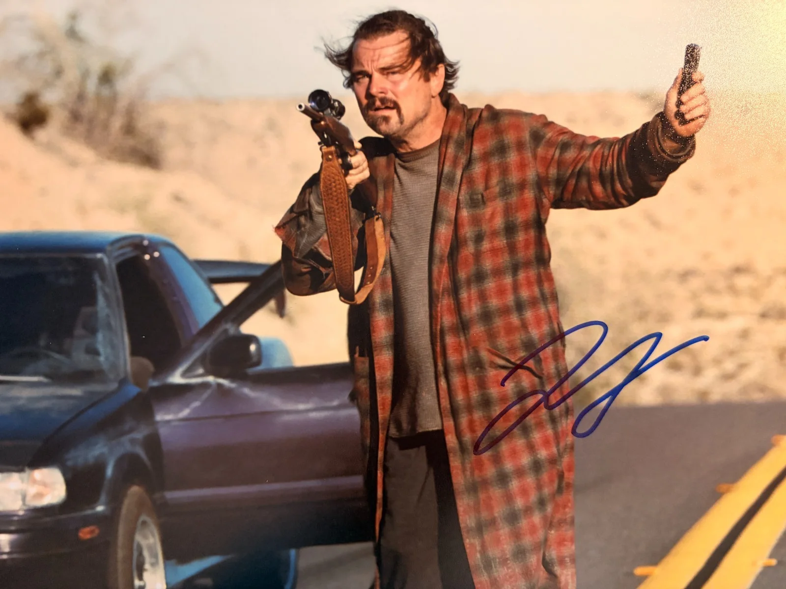 LEONARDO DICAPRIO — Leonardo Dicaprio Signed•*ONE BATTLE AFTER ANOTHER*• 8x10•Piece of the Past COA, image 2