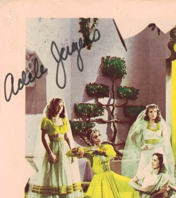 Adele Jergens — ADELE JERGENS JSA Autographed 11X14 Lobby Card FREE SHIP! Film Noir JSA not PSA, изображение 2