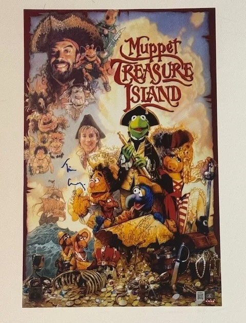 Tim Curry — Tim Curry Signed Muppet Treasure Island 11x17 Autographed Photo Poster OCCM COA