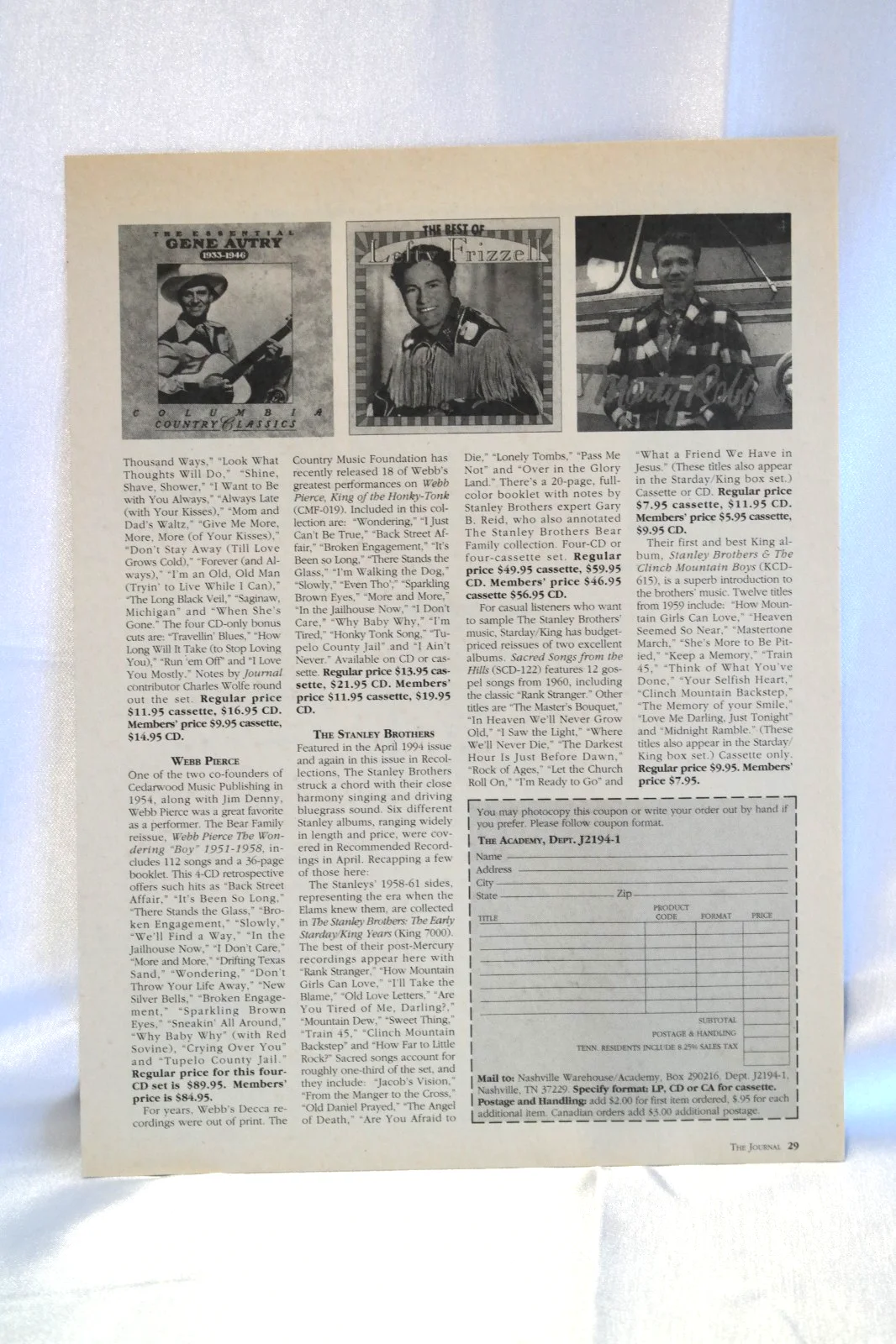 Gene Autry - American Singing Cowboy & Western Artist Autographed "The Journal", изображение 3