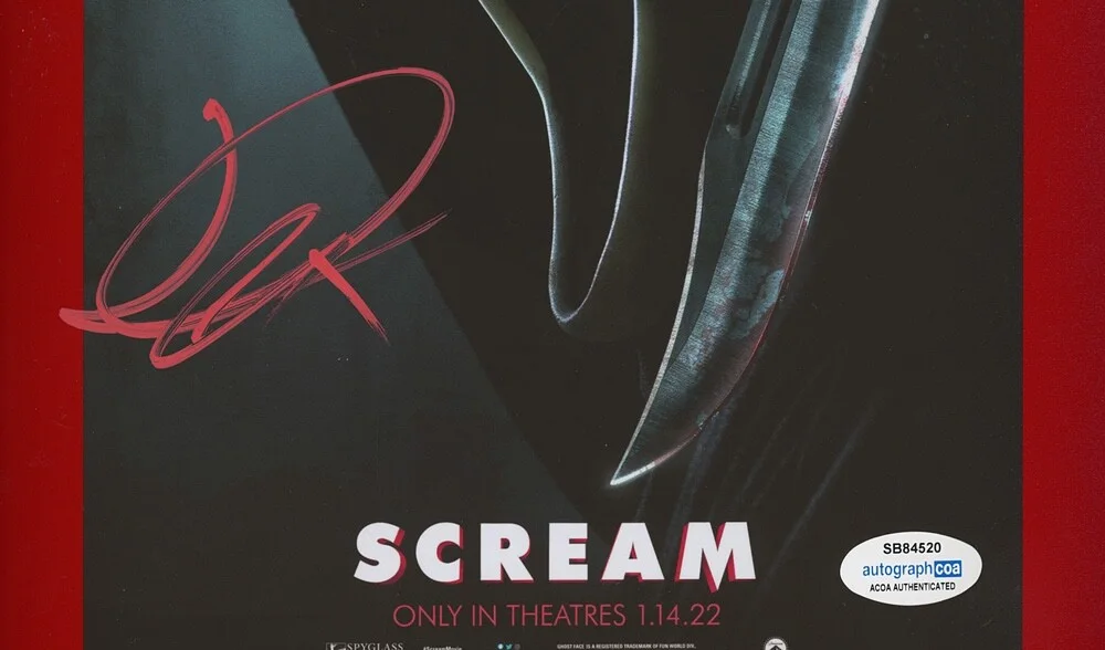 JACK QUAID — Jack Quaid signed "SCREAM" 8x10 Photo d EXACT PROOF Richie Ghostface ACOA COA, изображение 5