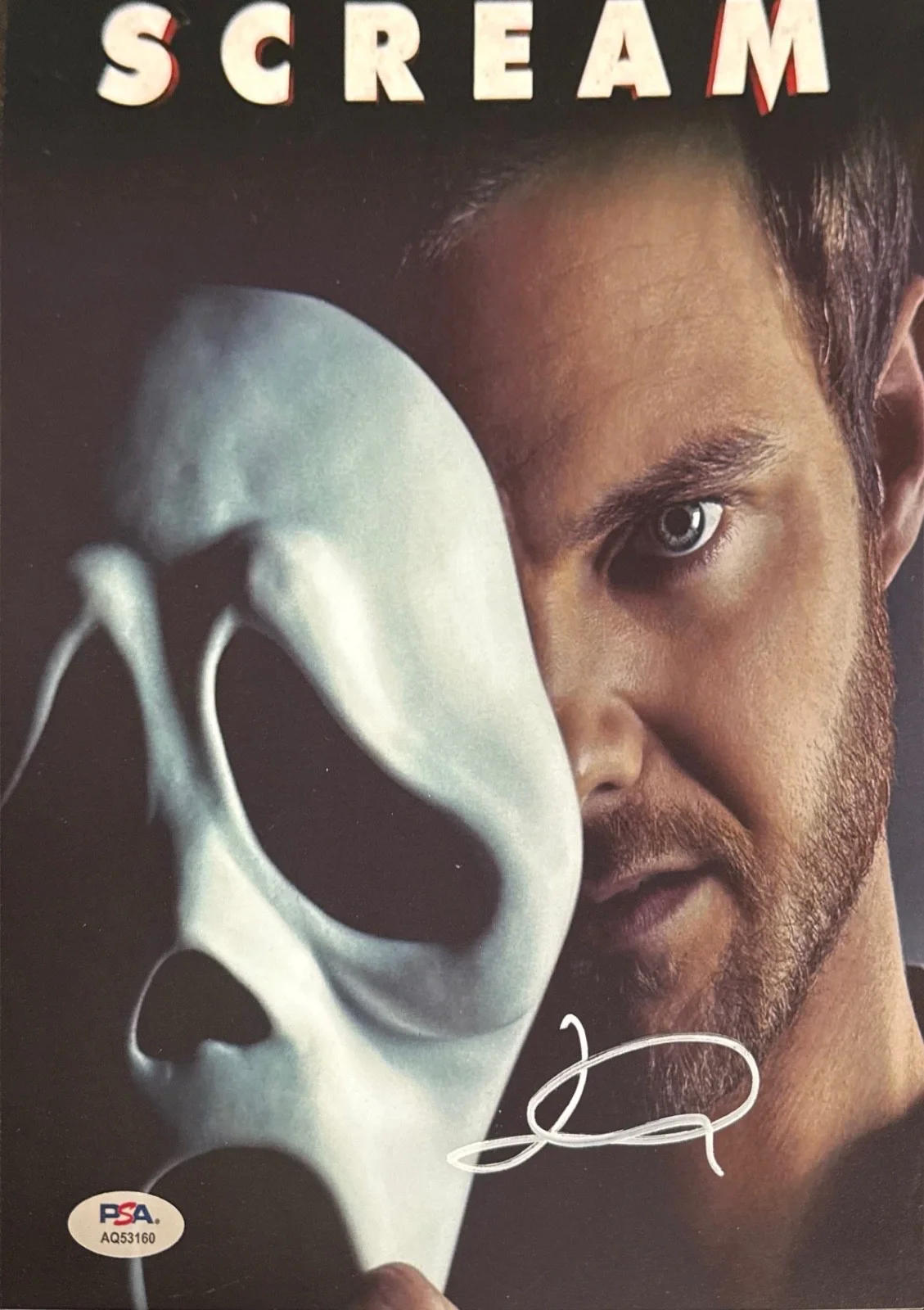 Jack Quaid — Jack Quaid Signed 8x10 Scream 5 Ghostface Photo PSA AQ53160, изображение 2
