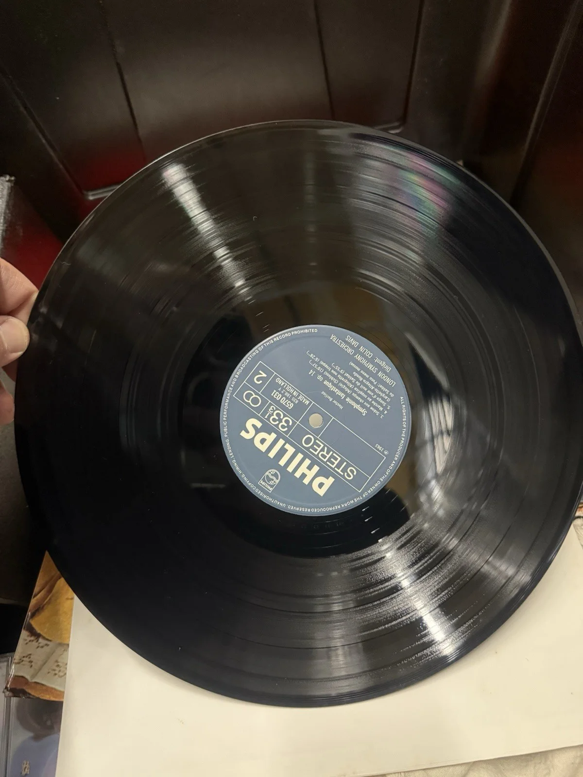 Colin Davis London Vinyl LP Cleaned Playtested Import 6570 031 Berlioz Symphonie, изображение 4