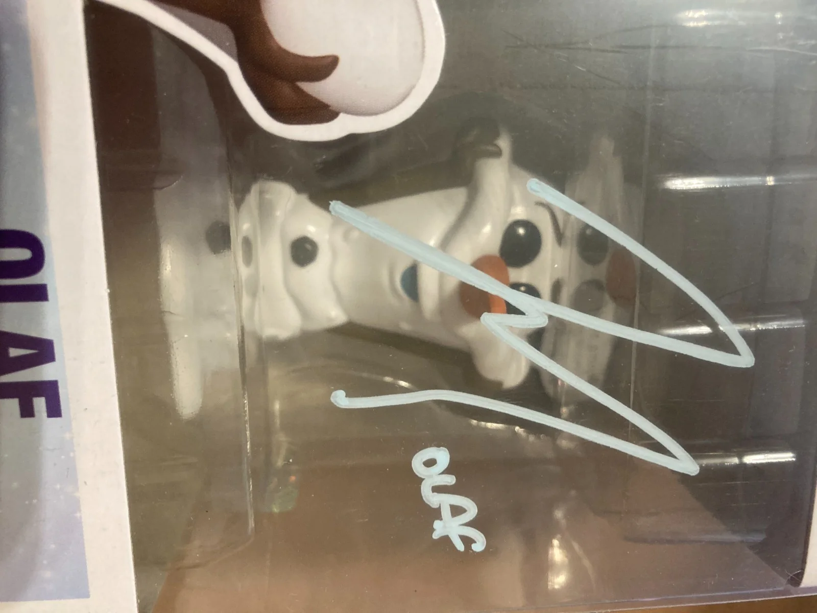 JOSH GAD- OLAF - Frozen SIGNED Funko with COA Signed in Snowy Silver, image 2