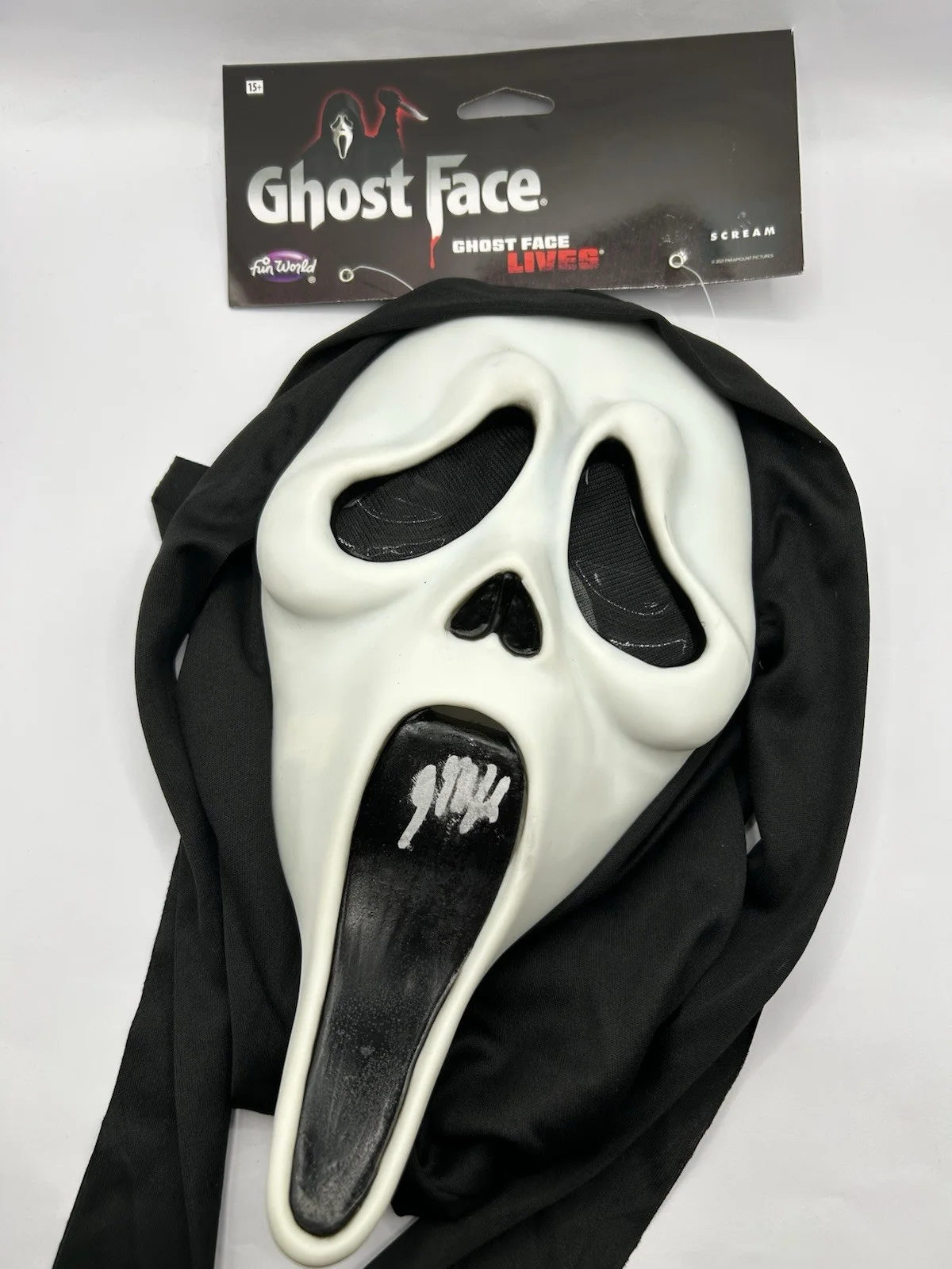 JOEL MCHALE AUTOGRAPHED SIGNED GHOST FACE SCREAM MASK MARK EVANS - BECKETT COA, image 2