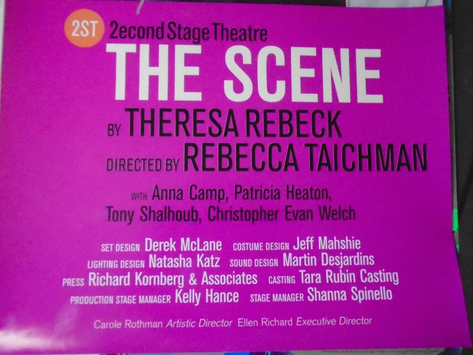 Tony Shalhoub — Theatre Poster The Scene Signed By Tony Shalhoub, изображение 3