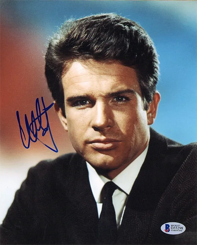 Warren Beatty — Rare -WARREN BEATTY- BECKETT Signed/Autograph/Auto 8x10 Movie Photo - DICK TRACY