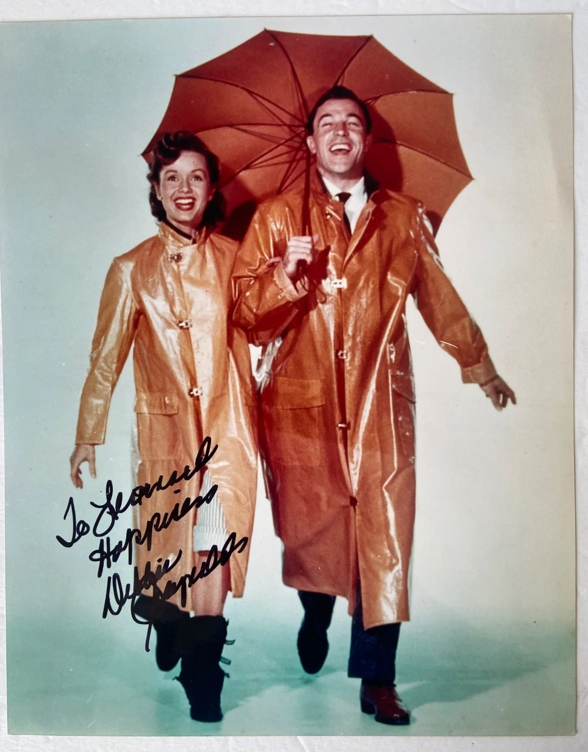 Debbie Reynolds signed & inscribed 8"x10" Color Photo from "Singing In The Rain", изображение 4
