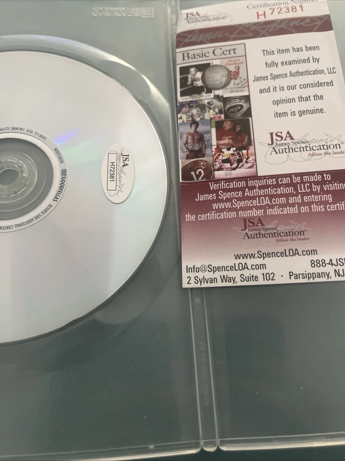 Martin Scorese — SIGNED GOODFELLAS DVD - AUTOGRAPH BY MARTIN SCORSESE AUTHENTICATED JSA#, image 4