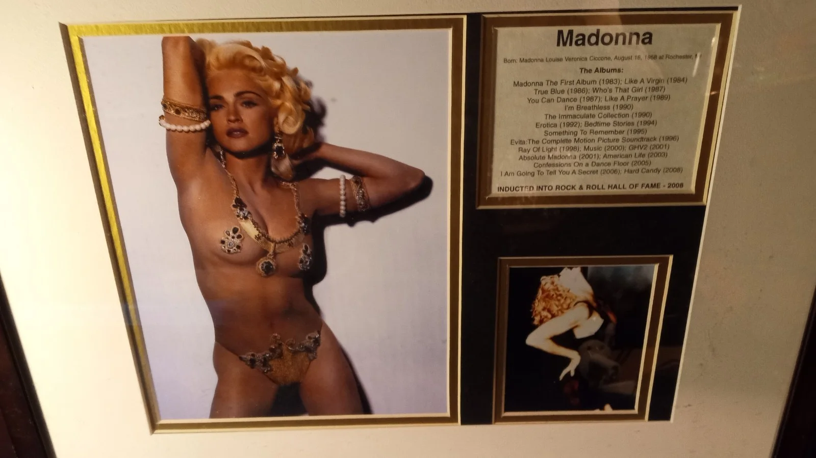 2 Photos MADONNA SEXY MARILYN Risque & Black Leather~Rock & Roll Hall of Fame, изображение 2