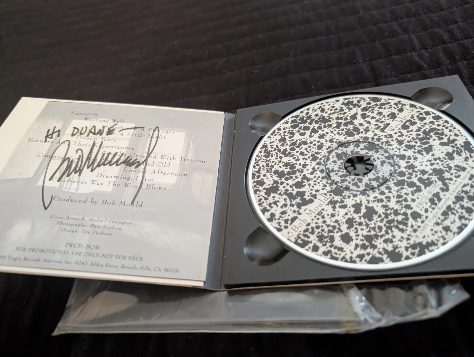 Bob Mould Signed Promo Only Copy Of Workbook, image 2
