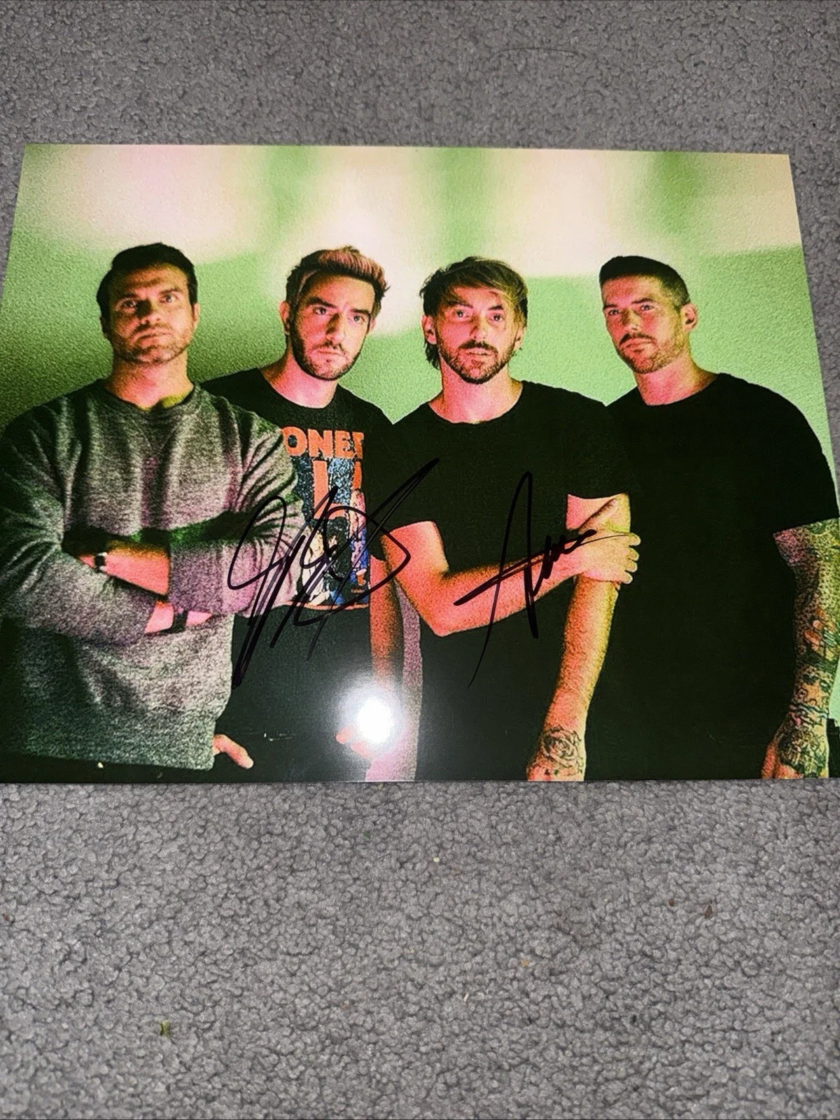 All Time Low AUTOGRAPH SIGNED 8x10 Photo, image 2