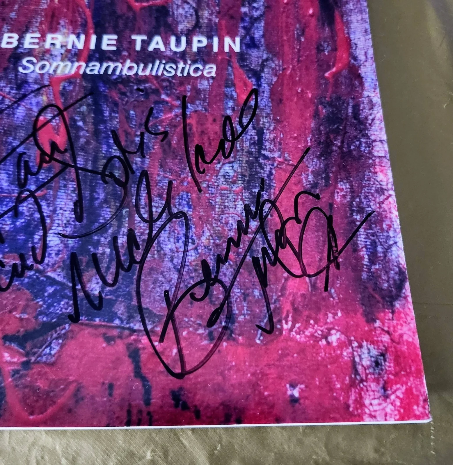 2005 Bernie Taupin Somnambulistica SIGNED, Elton John's Writer KM Fine arts, image 2