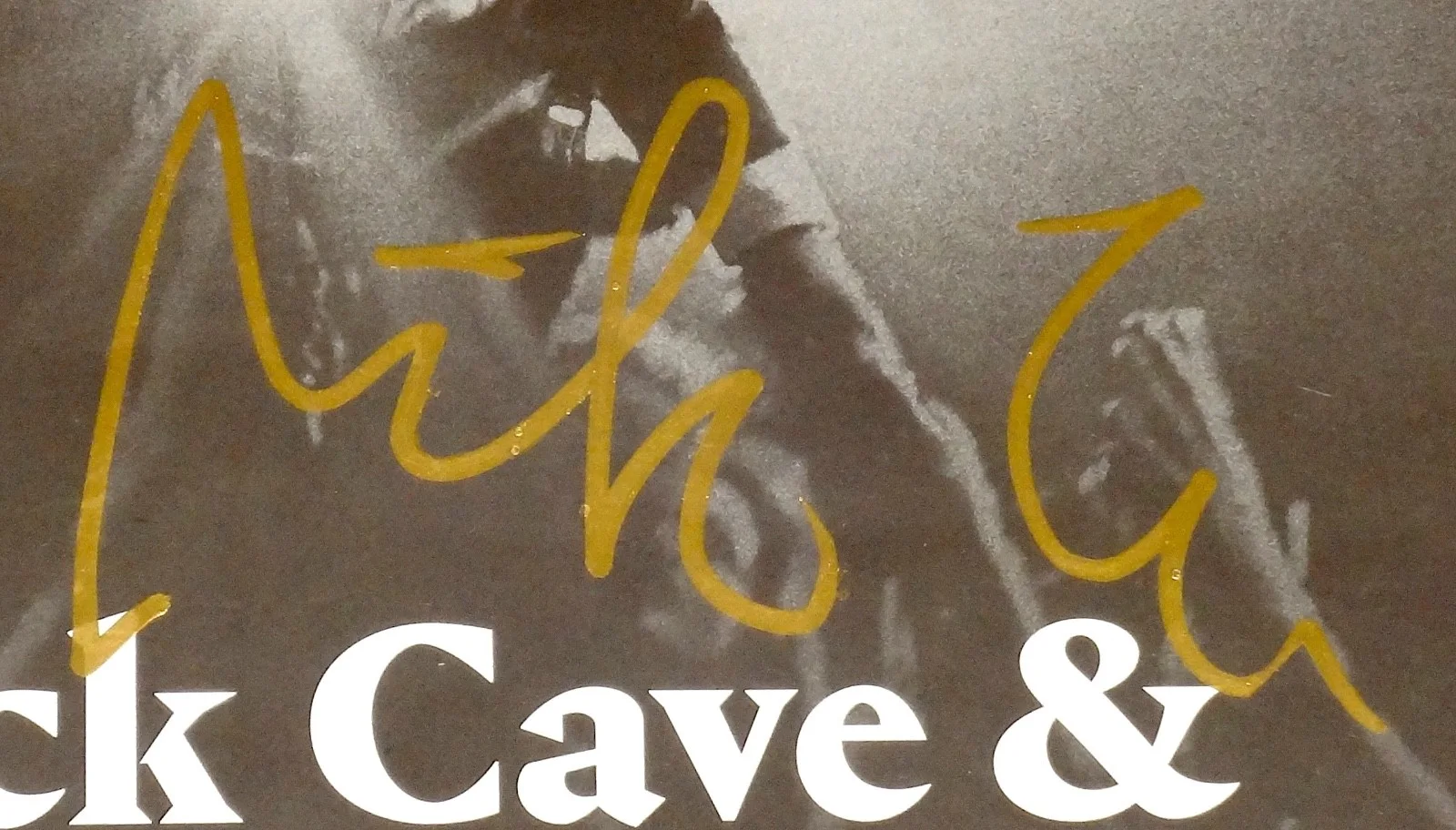 NICK CAVE AND THE BAD SEEDS HAND SIGNED 2018 TOUR BILL POSTER! RARE WITH PROOF!, image 2