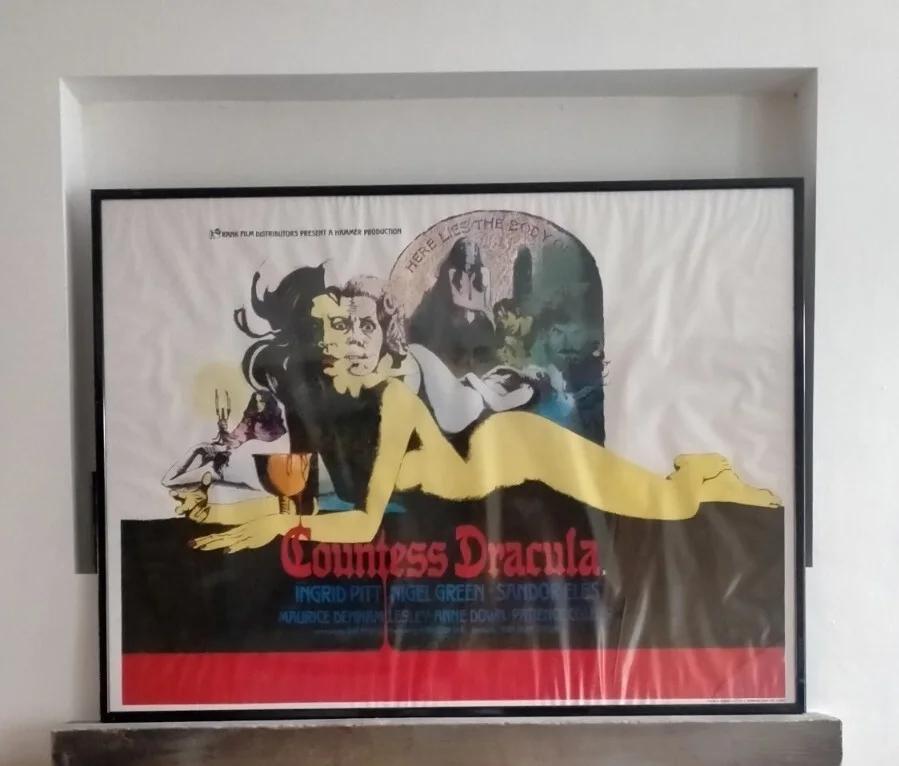 ORIGINAL HAMMER FILM COUNTESS DRACULA QUAD UK MOVIE FILM POSTER 1971 30" X 40", изображение 2