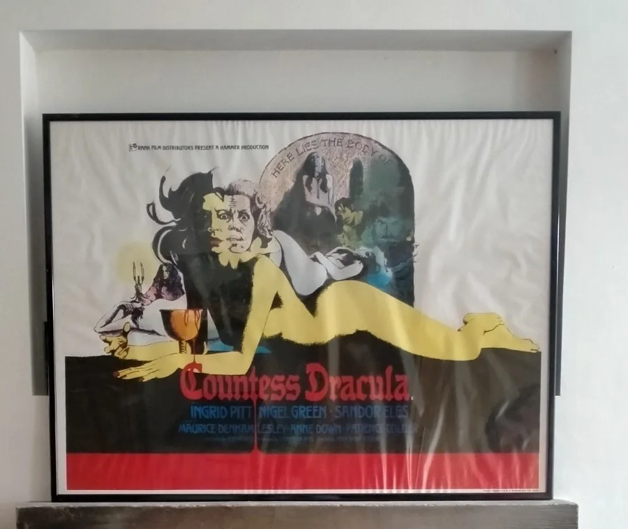 ORIGINAL HAMMER FILM COUNTESS DRACULA QUAD UK MOVIE FILM POSTER 1971 30" X 40", изображение 3