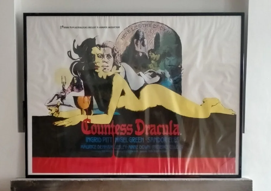 ORIGINAL HAMMER FILM COUNTESS DRACULA QUAD UK MOVIE FILM POSTER 1971 30" X 40", изображение 4