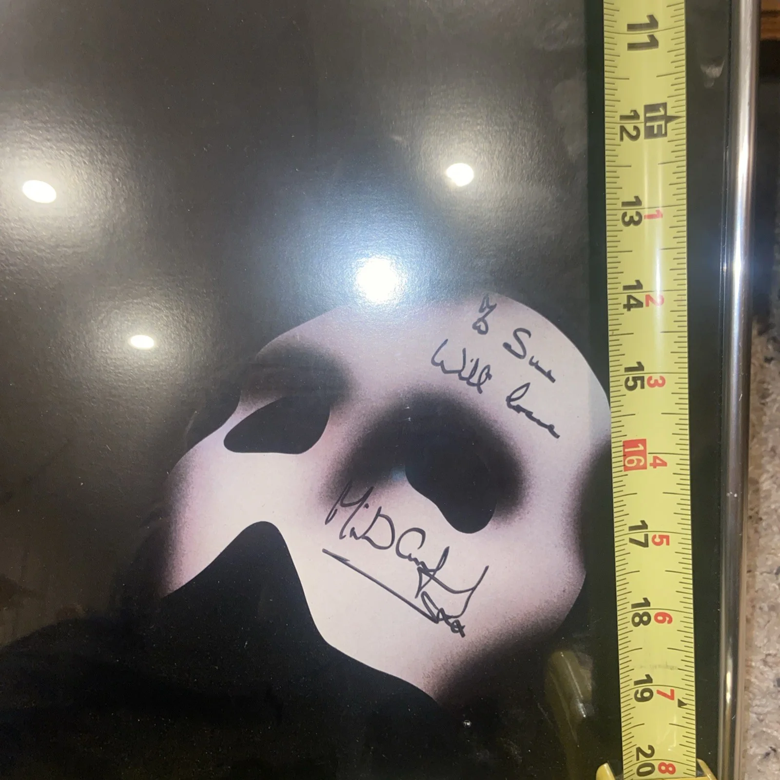 Michael Crawford Autographed Phantom Of The Opera Poster, изображение 2