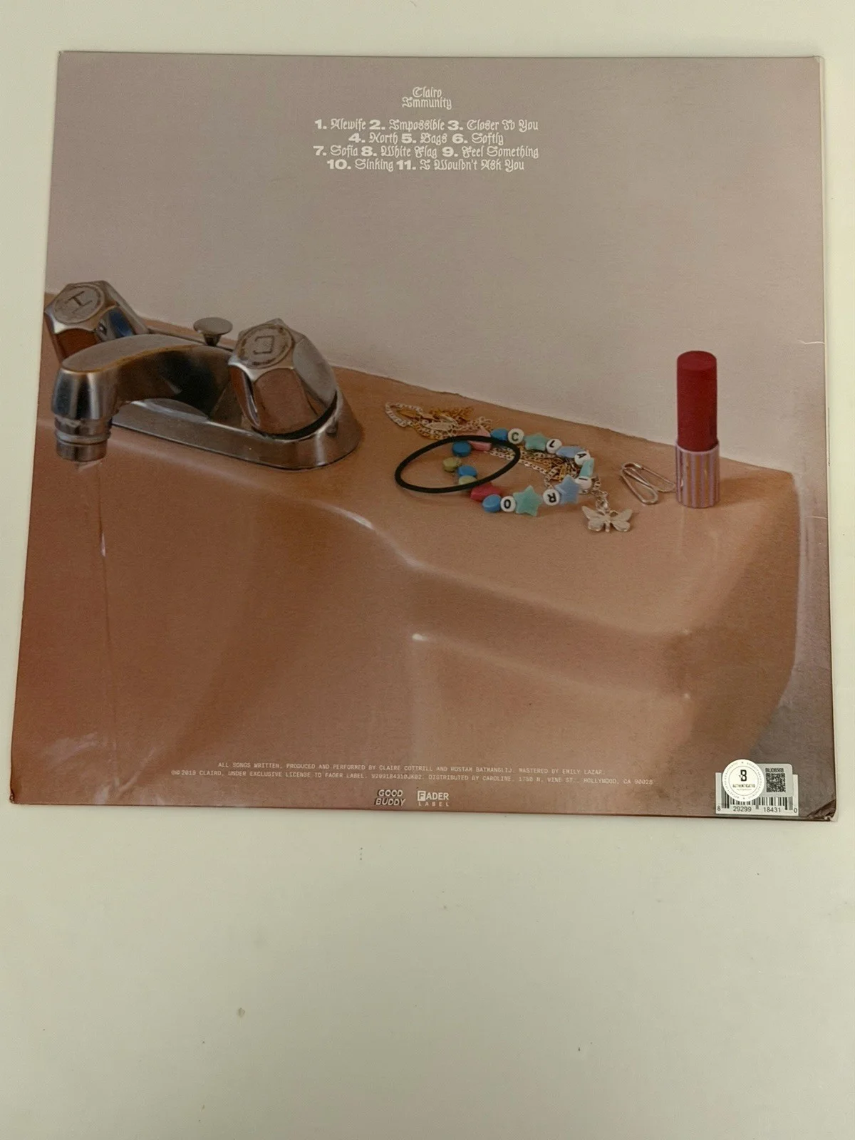 Clairo Immunity Viynl Signed Record BAGS SOFIA BECKETT COA, image 3