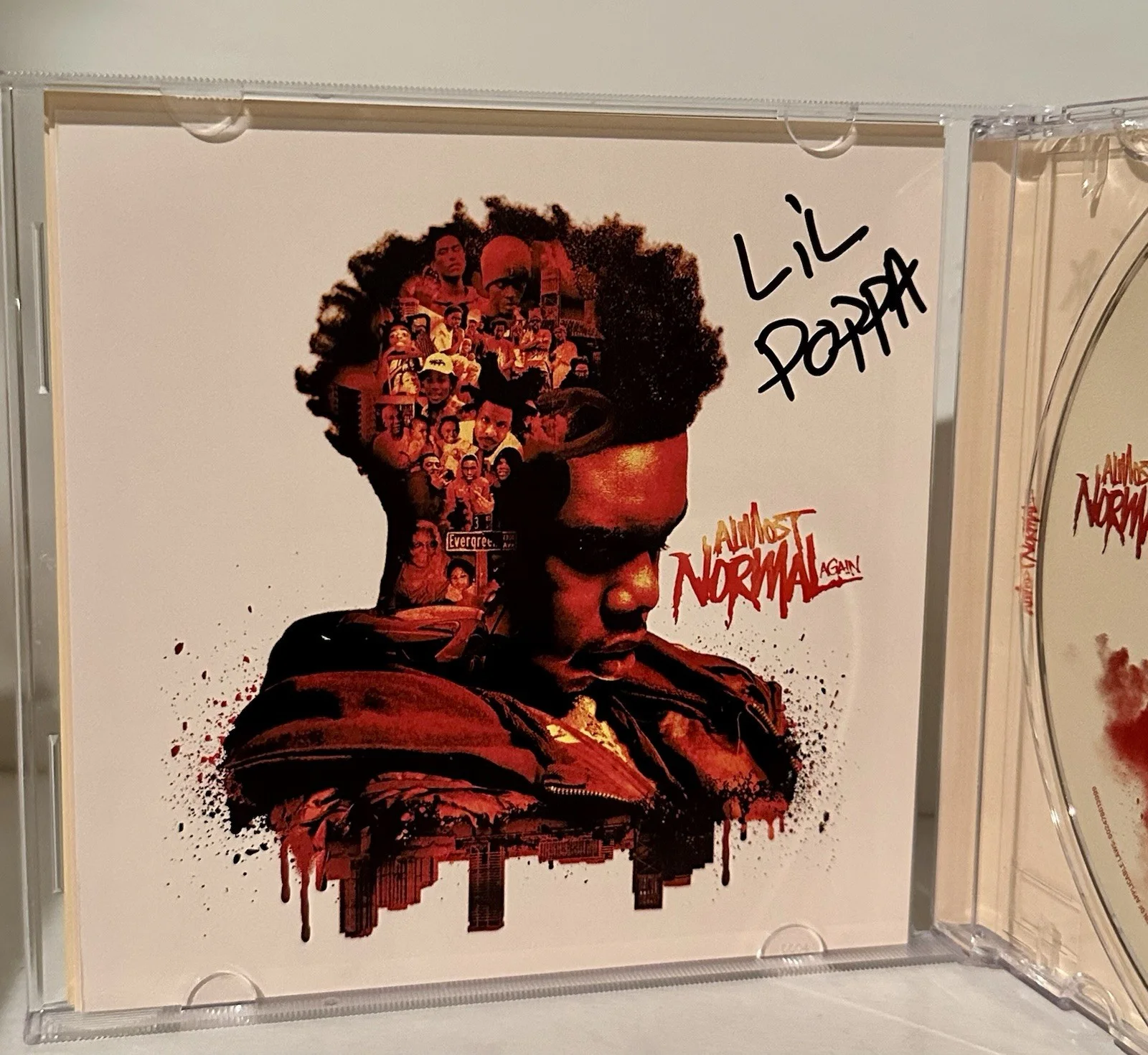 SIGNED Lil Poppa Almost Normal Again Album Photo Cover Art Card & CD, изображение 2