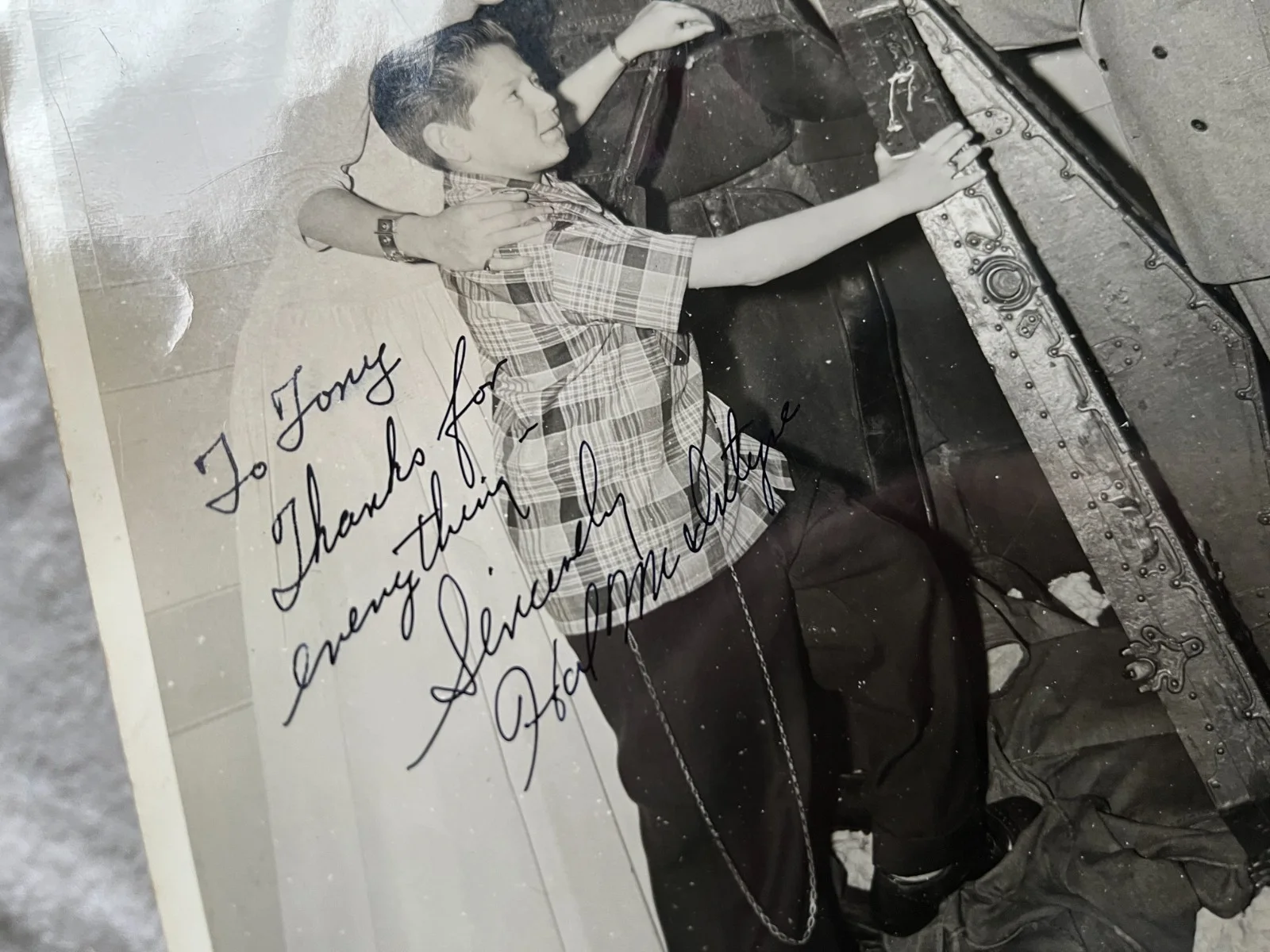 Hal McIntyre autographed publicity photo signed photograph 1940s big band jazz, изображение 5