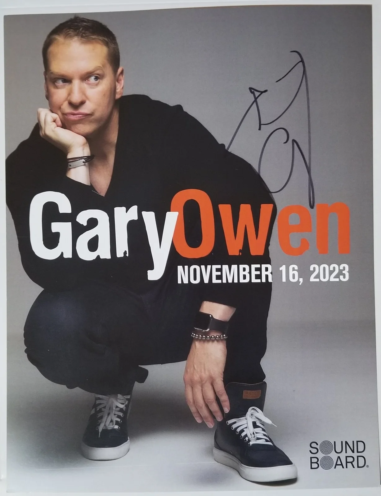 Gary Owen — Gary Owen REAL hand SIGNED 8.5x11 Comedy Show Promo Photo #2 COA Autographed BET