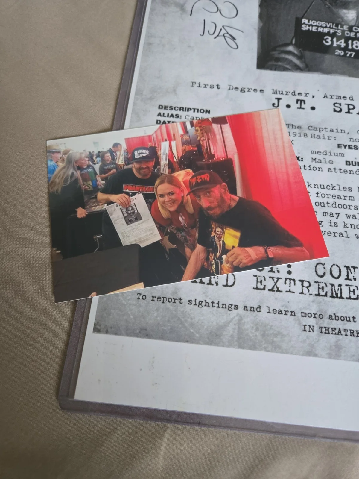 Devils Rejects SIGNED Poster (SID HAIG) Captain Spaulding w/QUOTE + PROOF 11x17, изображение 4