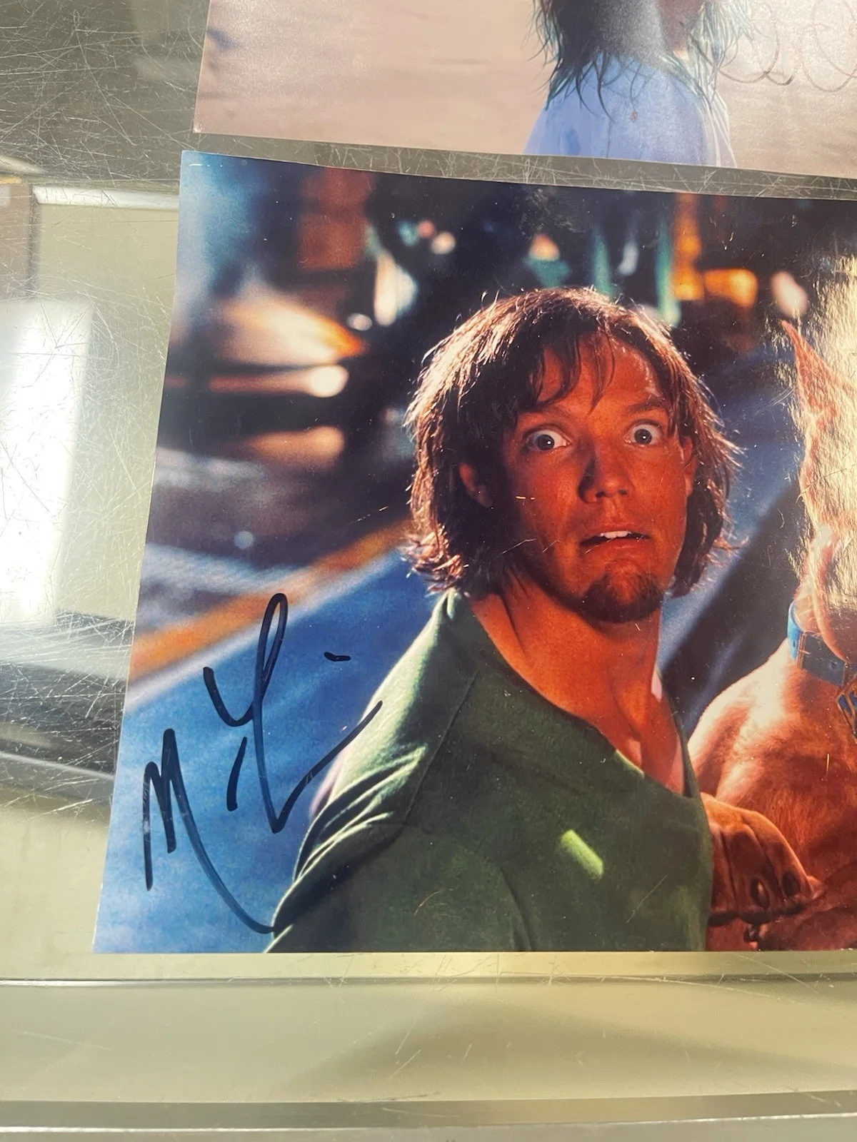 matthew lillard signed 8x10 Scooby Doo & Nichole Bloom Shameless Star 8x10 Auto, изображение 2