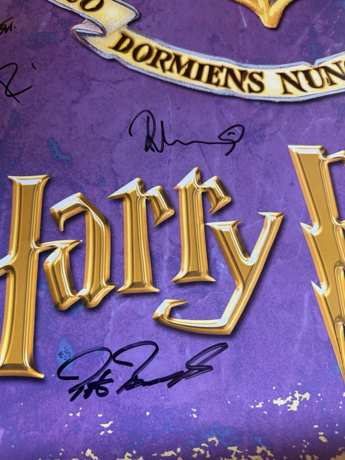 Harry Potter — Harry Potter Cast Autographed 25 1/8 x 35 3/8 Poster (10 Signatures) - BAS LOA, image 5