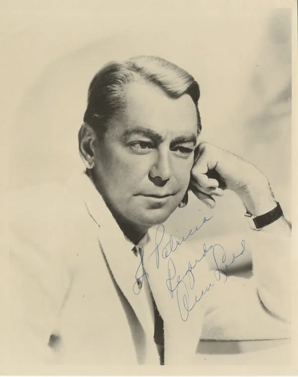 Alan Ladd — Alan Ladd Autograph Signed Vintage Original 8x10 portrait Photo Inscribed