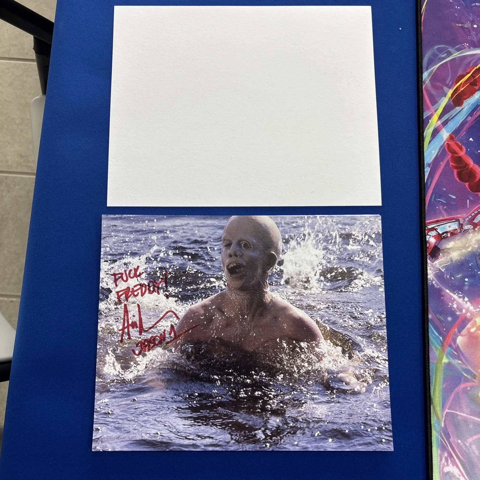 Ari Lehman — Ari Lehman Signed Friday The 13th Crystal Lake Photo 8x10 Fck Freddy! Version A, изображение 2