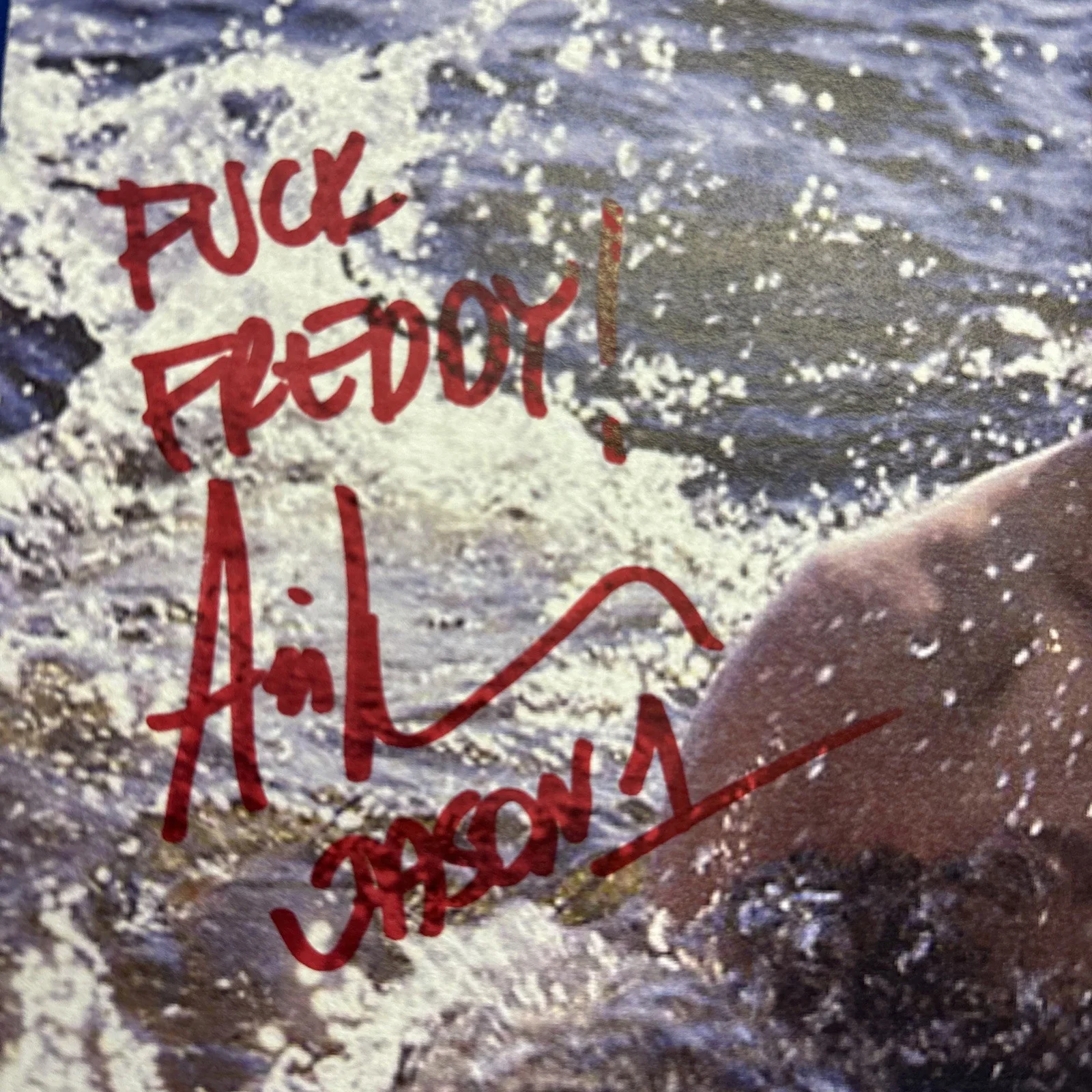 Ari Lehman — Ari Lehman Signed Friday The 13th Crystal Lake Photo 8x10 Fck Freddy! Version A, изображение 3