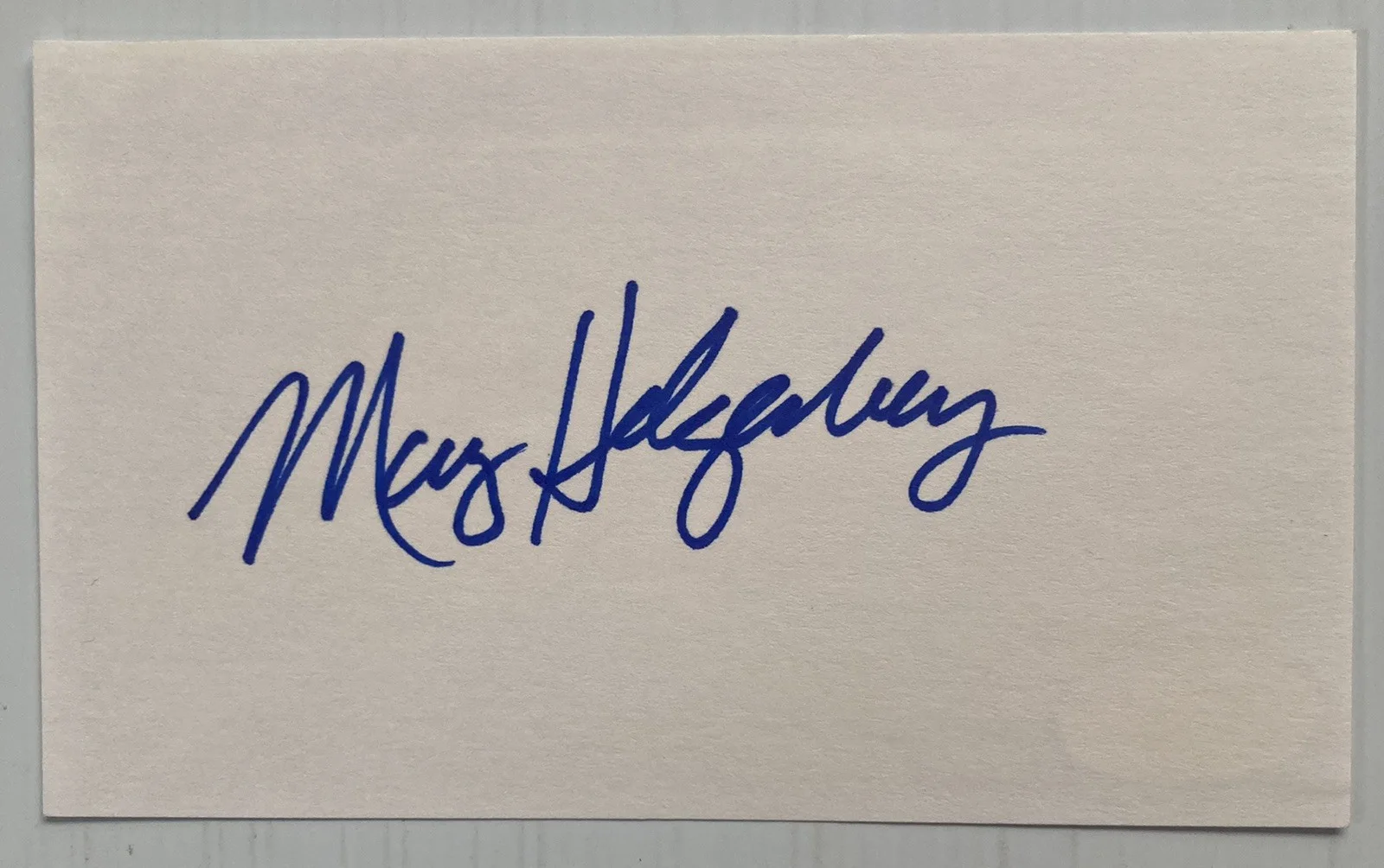 Marg Helgenberger — CSI Marg Helgenberger Signed Autograph 3x5 Index Card - JSA Cert - FREE S&H!, image 2