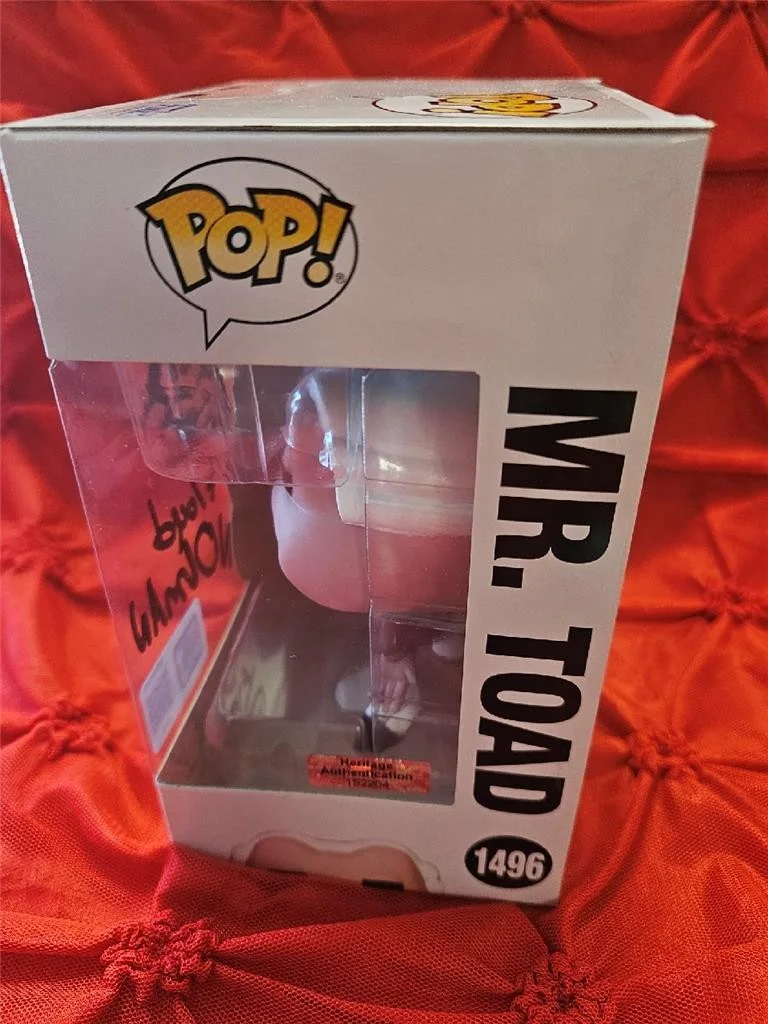 FLOYD NORM — FLOYD NORM HAND SIGNED AUTOGRAPHED FUNKO POP! 1496 ICHABOD MR TOAD W/ SKETCH COA, image 5