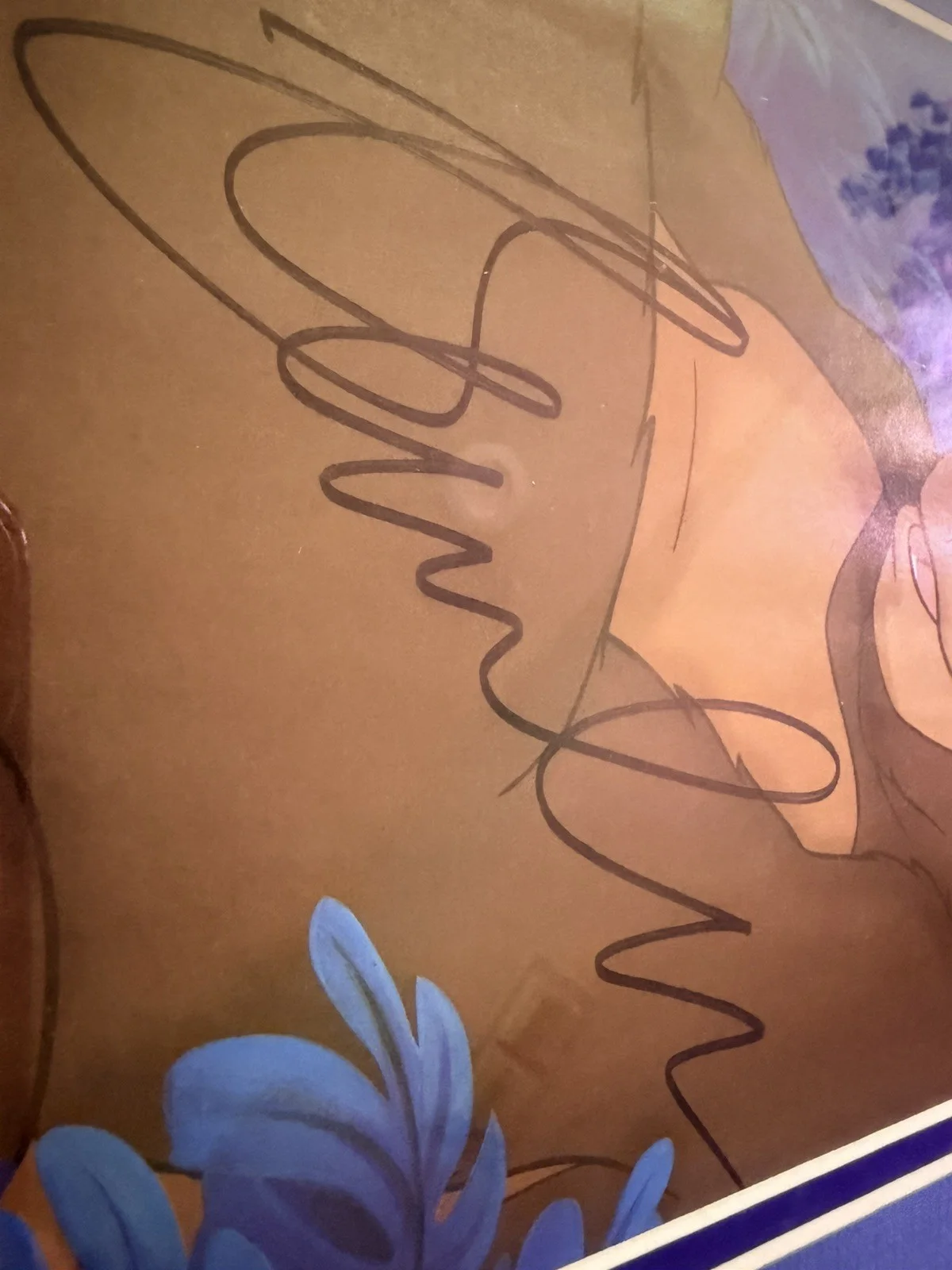 Glenn Close — Original Autograph Of "Glenn Close" Voice Of "Kala" Tarzan - Signed Disney Art, изображение 4