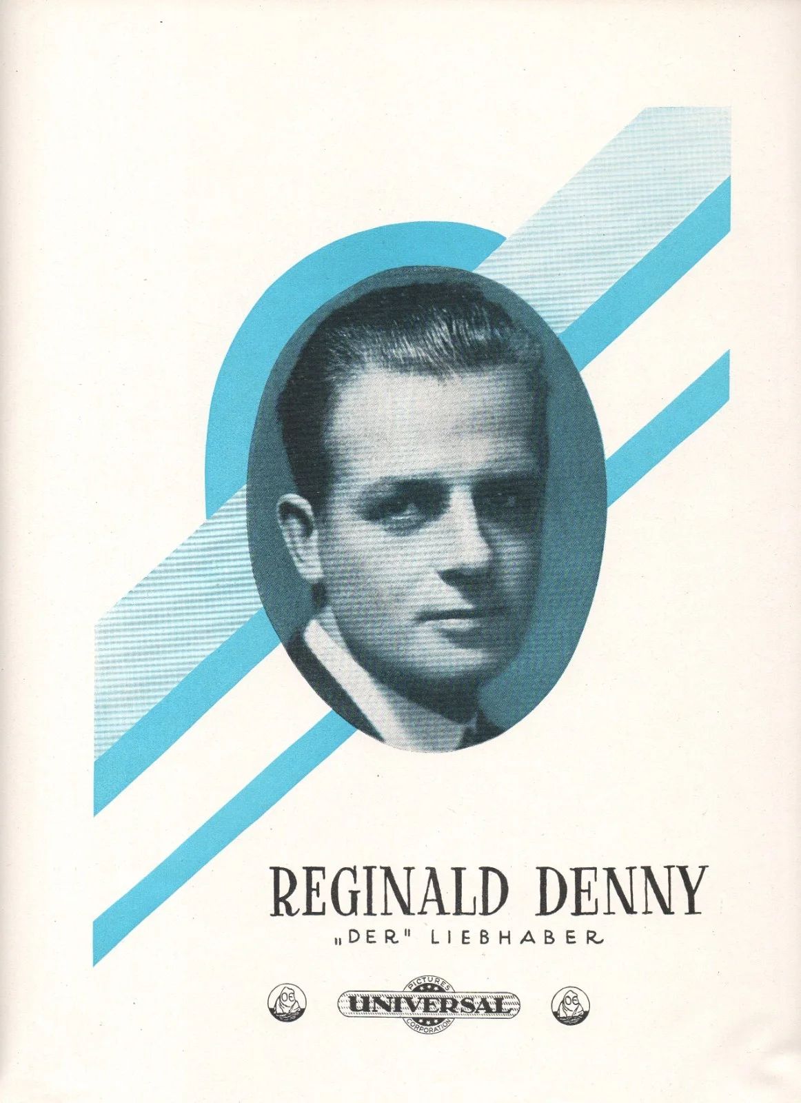 HOOT GIBSON * REGINALD DENNY 1926 German Portrait ADVERT, изображение 2