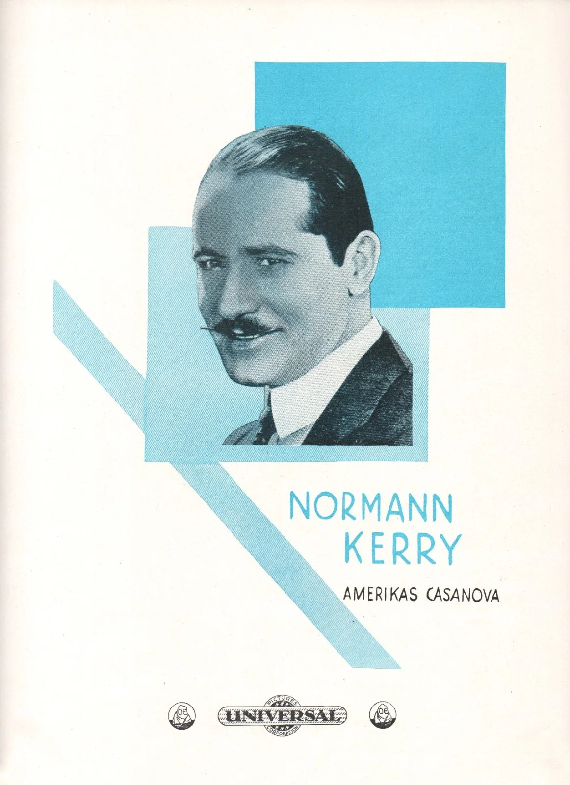 VIRGINIA VALLI * NORMAN KERRY 1926 German Portrait ADVERT, изображение 2