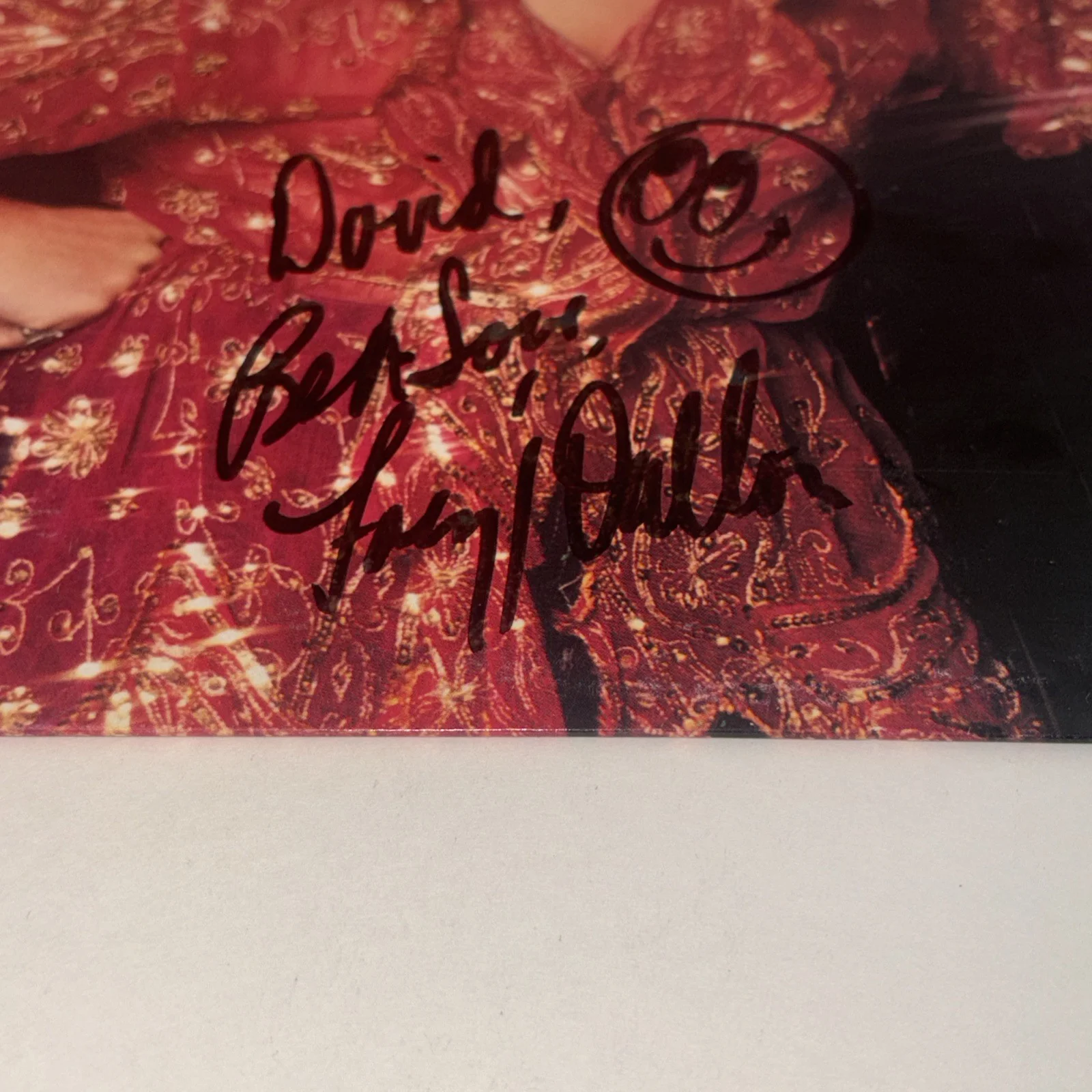VTG Vinyl Album Record "HARD TIMES" Lacy J. Dalton Hand signed PREOWNED, image 2
